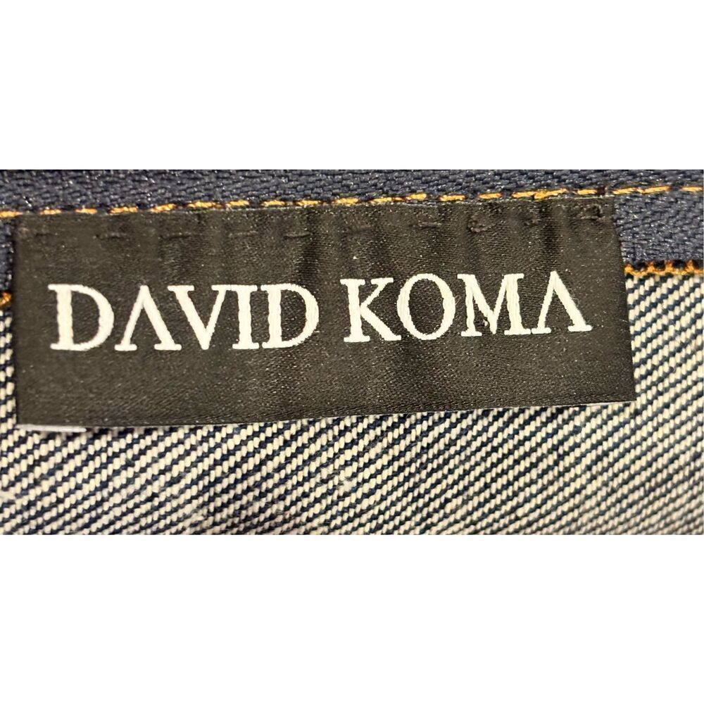 David Koma Stylish Denim Mini Dress with Silver Accents NWT - Picture 8 of 13